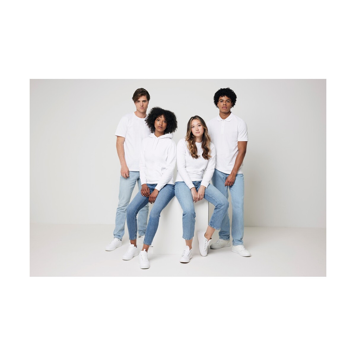 Bluzy z logo – bluza z bawełny z recyklingu iqoniq zion – biała T9300.004.XXXL__G_300 Bluza z bawełny z recyklingu Iqoniq Zion - biała T9300.004.XXXL__G_300