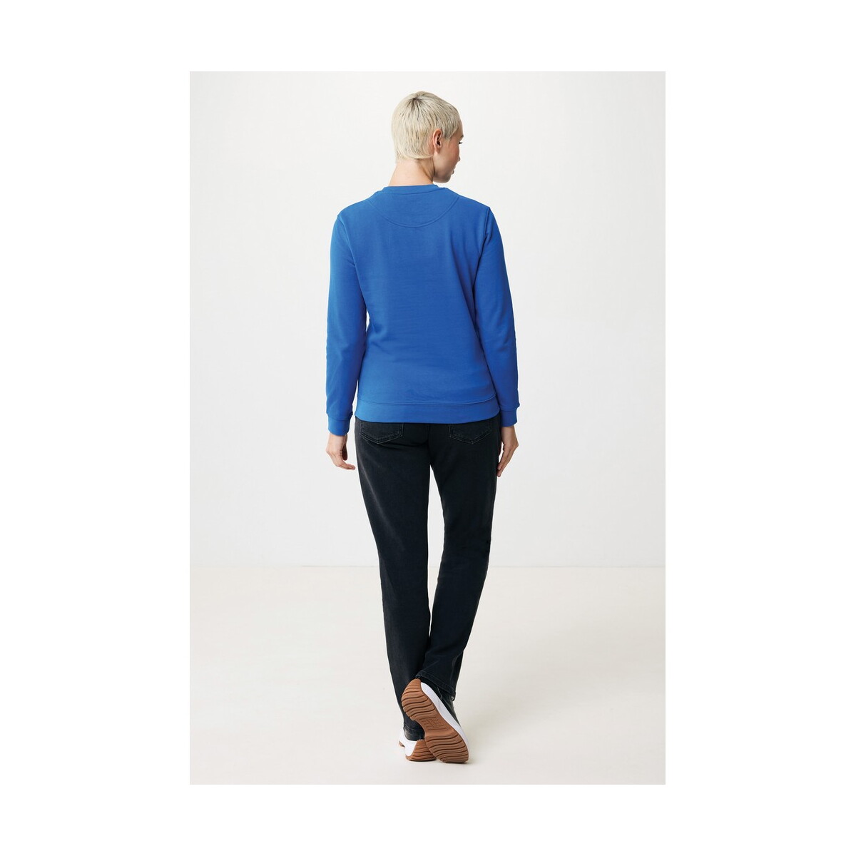 Bluzy z logo – bluza z bawełny z recyklingu iqoniq zion – niebieska T9300.025__F_254 Bluza z bawełny z recyklingu Iqoniq Zion - niebieska T9300.025__F_254