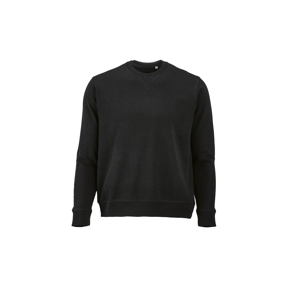 Capri french terry crew neck sweatshirt. 100% org. cotton. 300gsm - Black ASW008_103-front