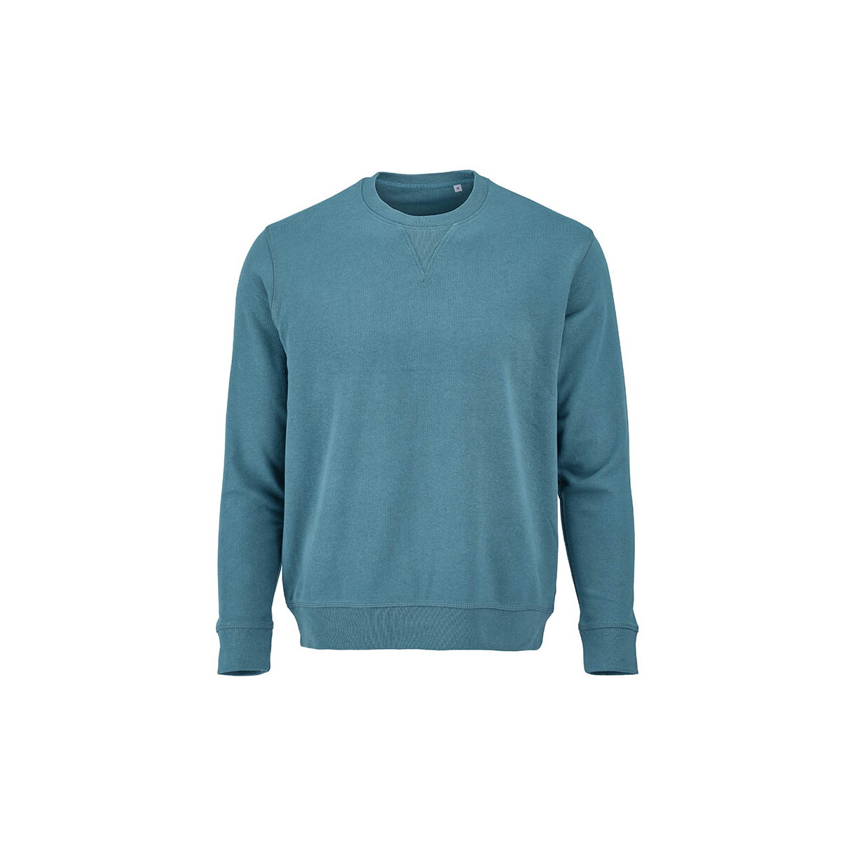 Bluzy z logo – capri french terry crew neck sweatshirt. 100% org. cotton. 300gsm – petrol blue ASW008_174-front Capri french terry crew neck sweatshirt. 100% org. cotton. 300gsm - Petrol blue ASW008_174-front