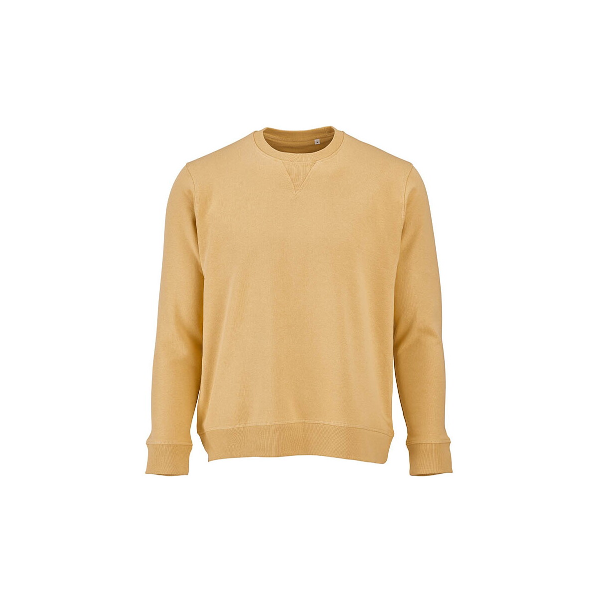 Capri french terry crew neck sweatshirt. 100% org. cotton. 300gsm - Yellow ASW008_108-front