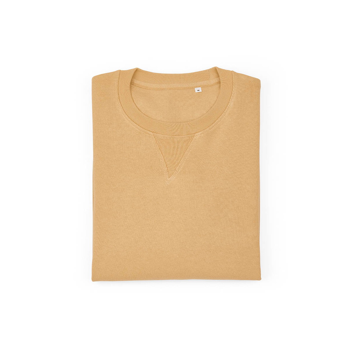 Bluzy z logo – capri french terry crew neck sweatshirt. 100% org. cotton. 300gsm – yellow ASW008_108-front-A Capri french terry crew neck sweatshirt. 100% org. cotton. 300gsm - Yellow ASW008_108-front-A