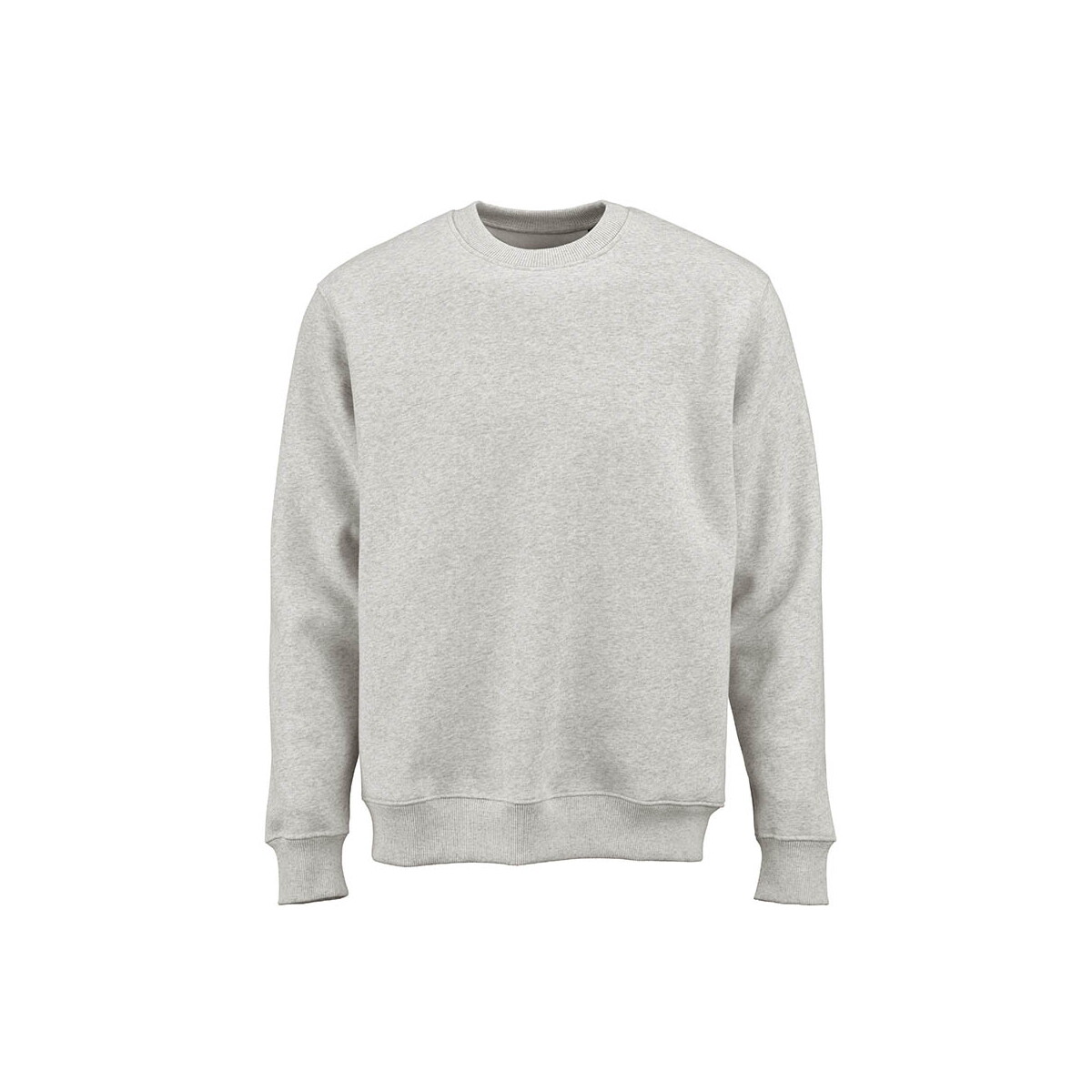 Bluzy z logo – nazaré crew neck sweatshirt. org. cotton, rcotton and rpet. made in pt – heather light grey ASW006_153-front Nazaré crew neck sweatshirt. Org. cotton, rCotton and rPET. Made in PT - Heather light grey ASW006_153-front