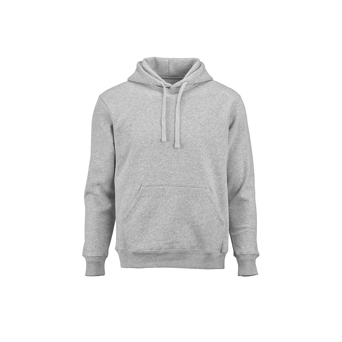 Tulum hooded sweatshirt. Org. cotton, rCotton and rPET. Made in PT - Heather grey ASW007_163-front
