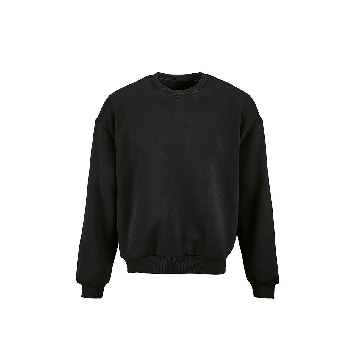 Whitehaven oversized sweatshirt. Org. cotton, rCotton and rPET. Made in PT - Black ASW009_103-front