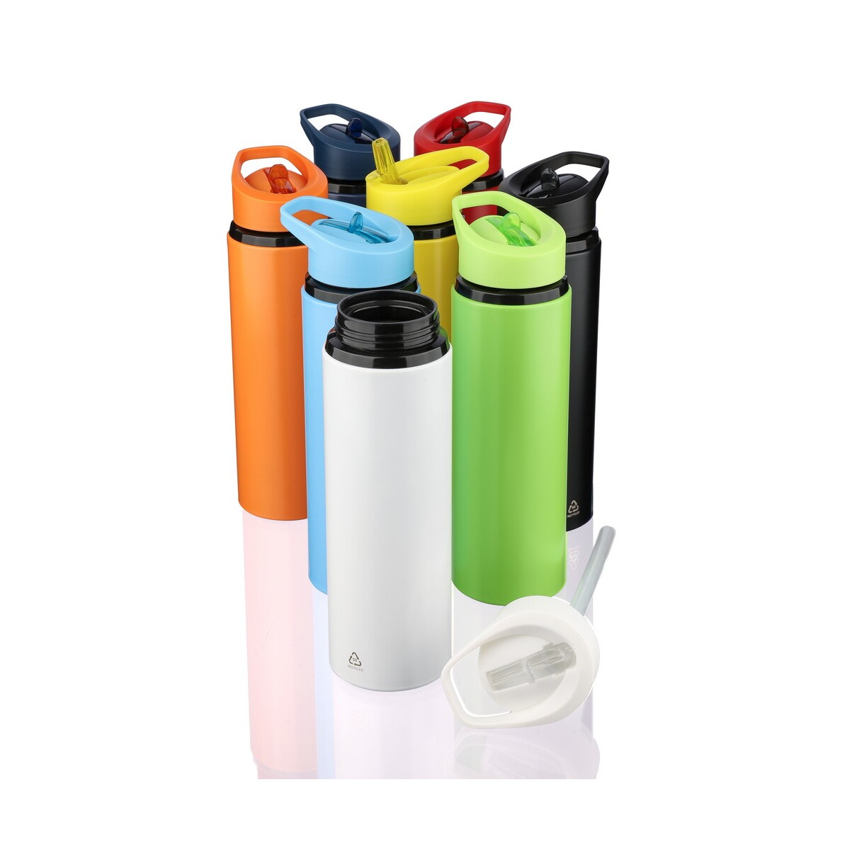 Butelki z logo – butelka sportowa 500 ml – biała VB113_1 Butelka sportowa 500 ml - biała VB113_1