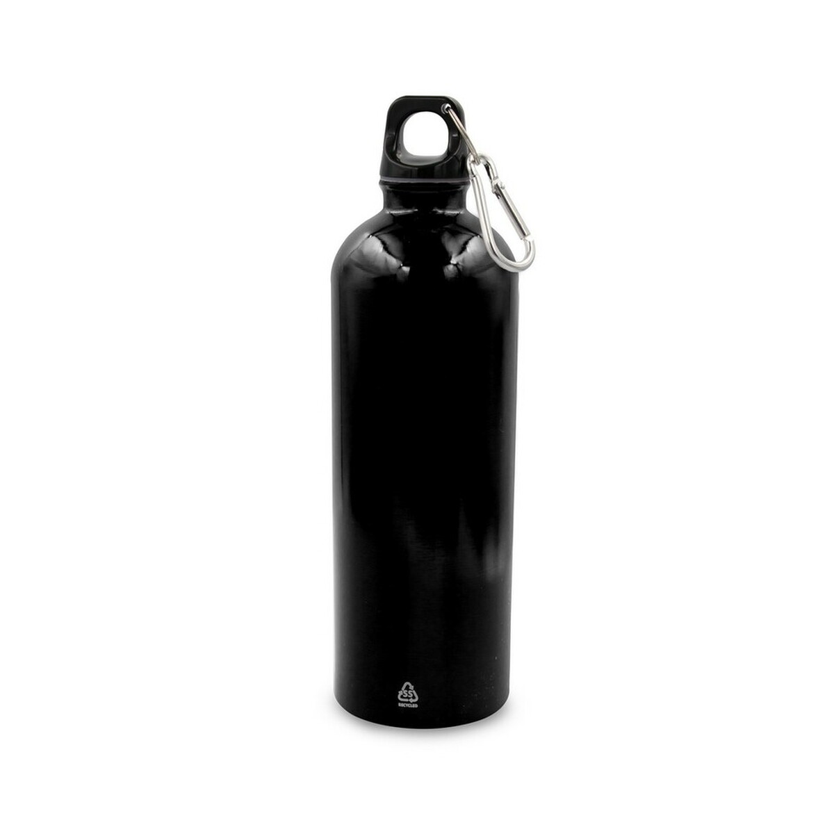 Butelka sportowa 750 ml z karabińczykiem | Laveriano - czarna VA918-03_AAA01