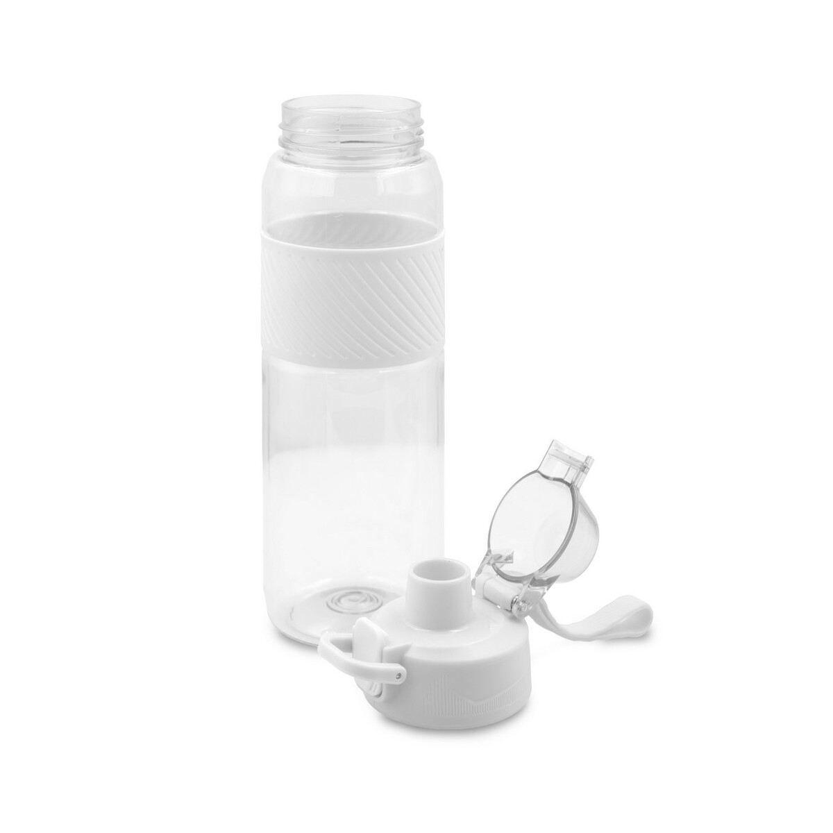 Butelki z logo – butelka sportowa 850 ml air gifts |flore – biała VA937-02_AAA02 Butelka sportowa 850 ml Air Gifts |Flore - biała VA937-02_AAA02