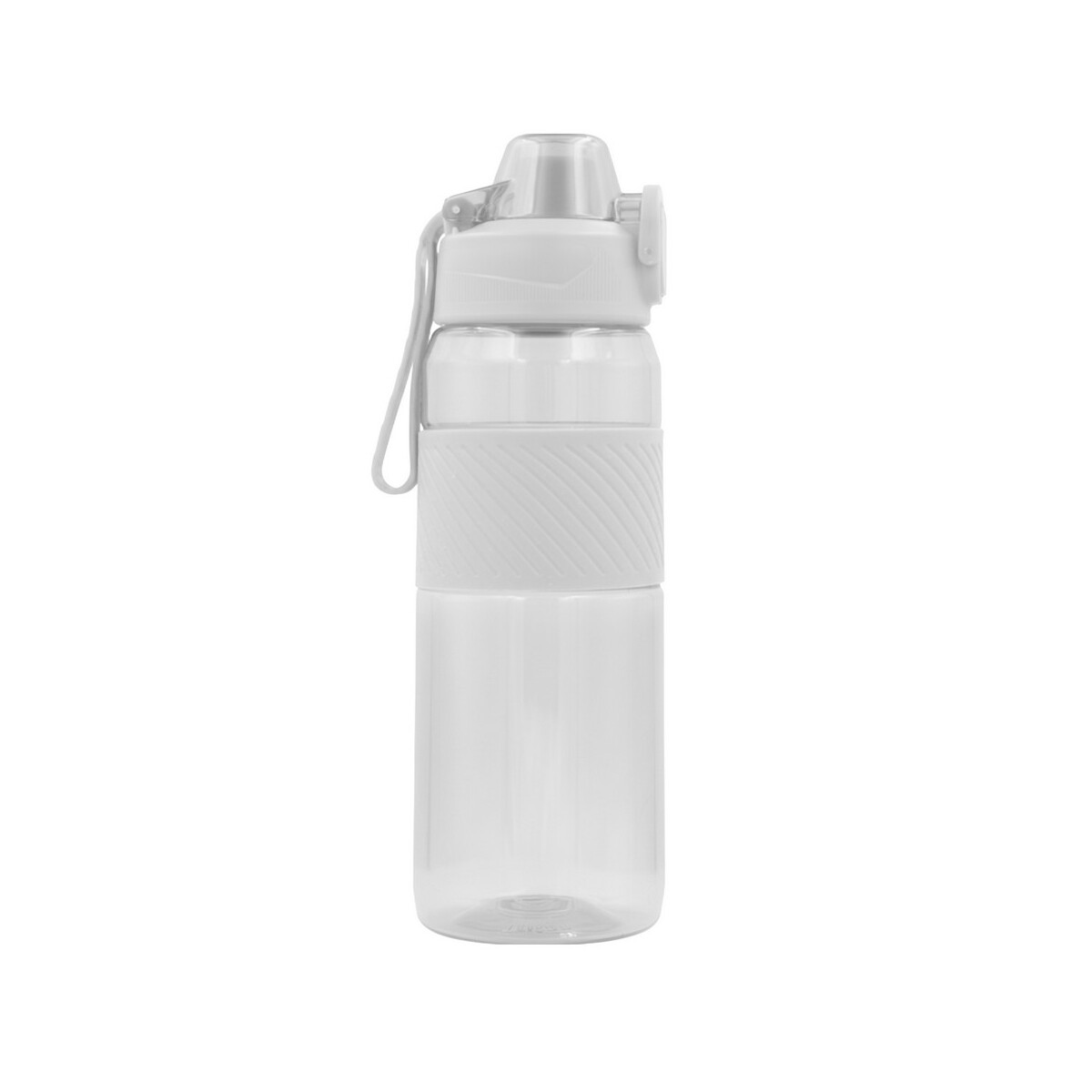 Butelki z logo – butelka sportowa 850 ml air gifts |flore – biała VA937-02_AAB02 Butelka sportowa 850 ml Air Gifts |Flore - biała VA937-02_AAB02