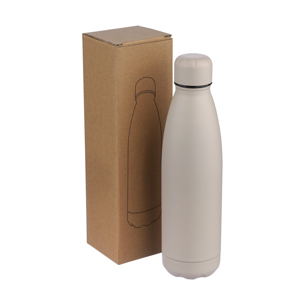 Butelki z logo – butelka termiczna 500 ml – beżowa VB278-20_AAA02 Butelka termiczna 500 ml - beżowa VB278-20_AAA02