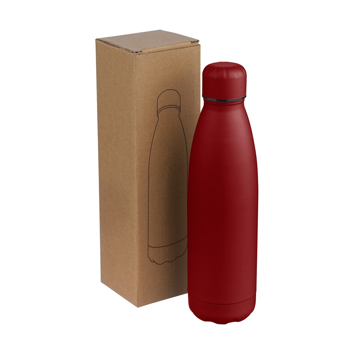 Butelki z logo – butelka termiczna 500 ml – burgundowa VB278-12_AAA02 Butelka termiczna 500 ml - burgundowa VB278-12_AAA02
