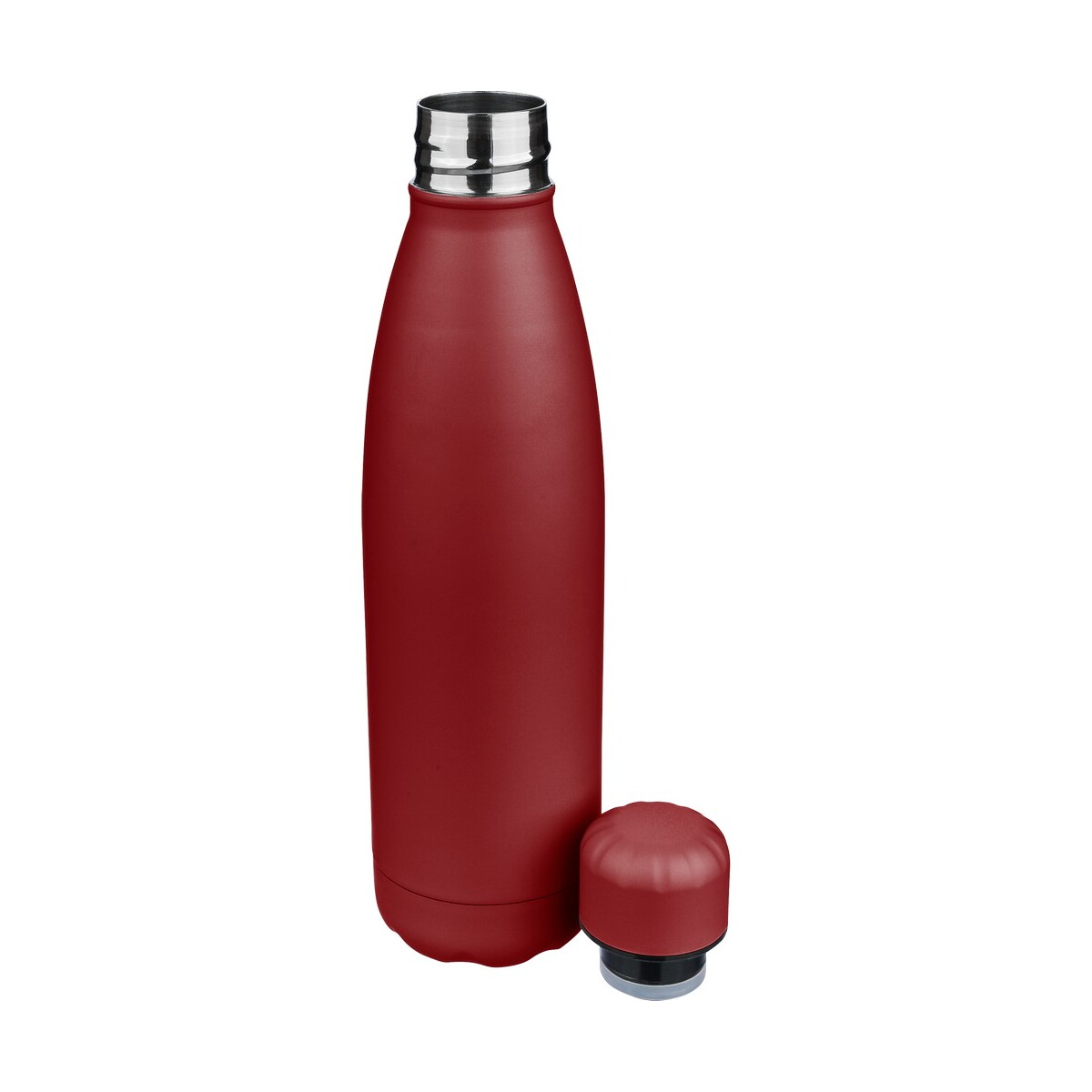 Butelki z logo – butelka termiczna 500 ml – burgundowa VB278-12_AAA03 Butelka termiczna 500 ml - burgundowa VB278-12_AAA03