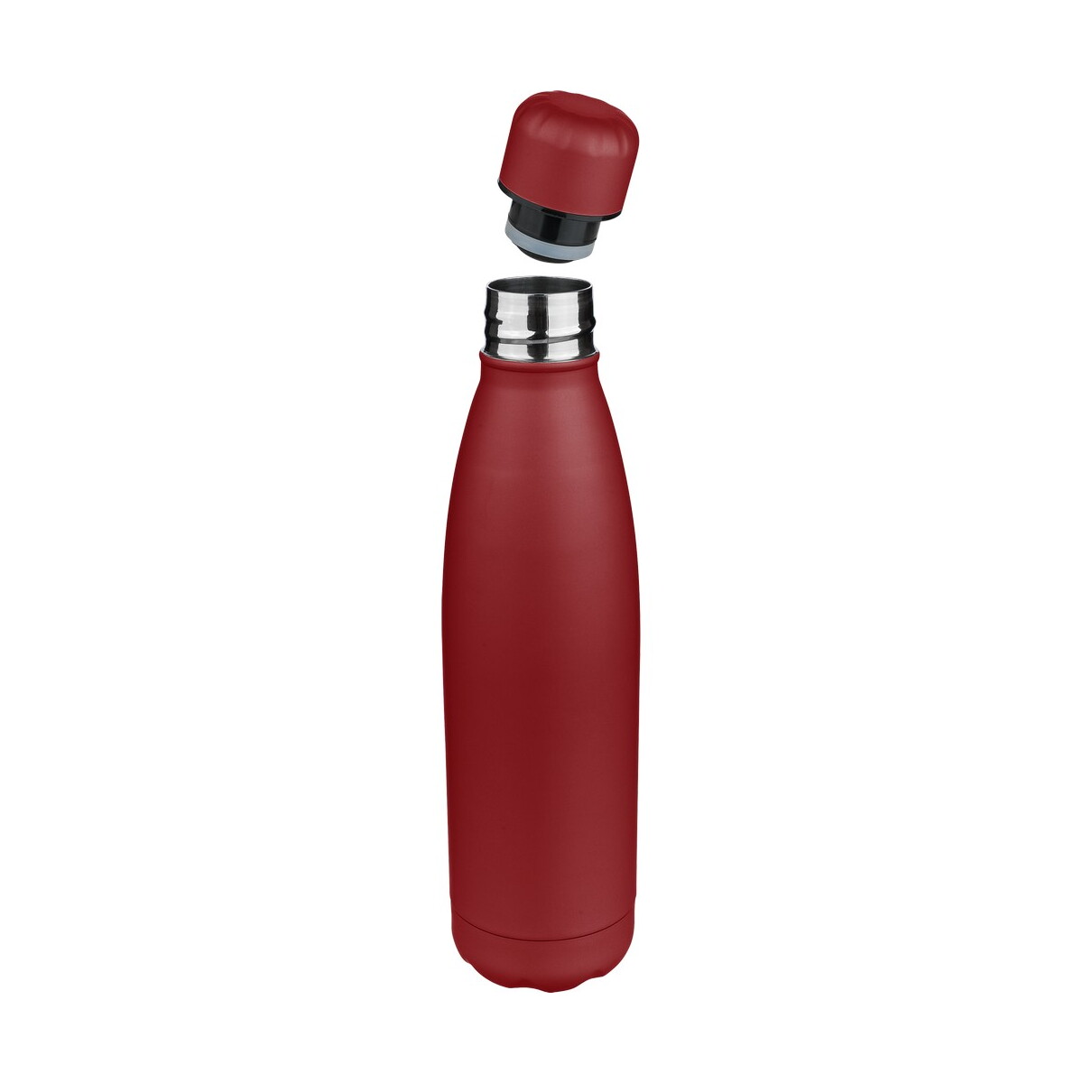 Butelki z logo – butelka termiczna 500 ml – burgundowa VB278-12_AAA04 Butelka termiczna 500 ml - burgundowa VB278-12_AAA04