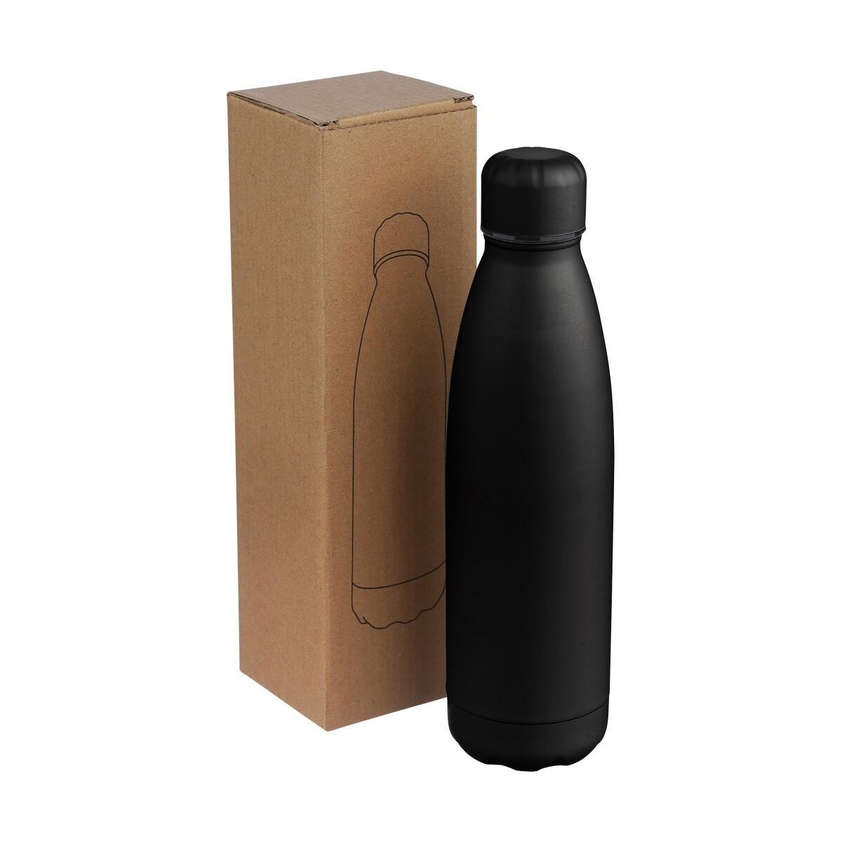 Butelki z logo – butelka termiczna 500 ml – czarna VB278-03_AAA02 Butelka termiczna 500 ml - czarna VB278-03_AAA02