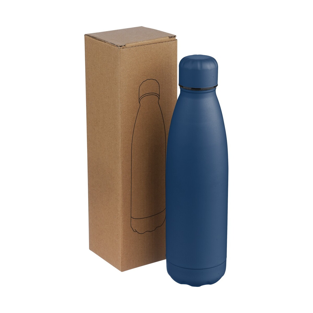 Butelki z logo – butelka termiczna 500 ml – granatowa VB278-04_AAA02 Butelka termiczna 500 ml - granatowa VB278-04_AAA02