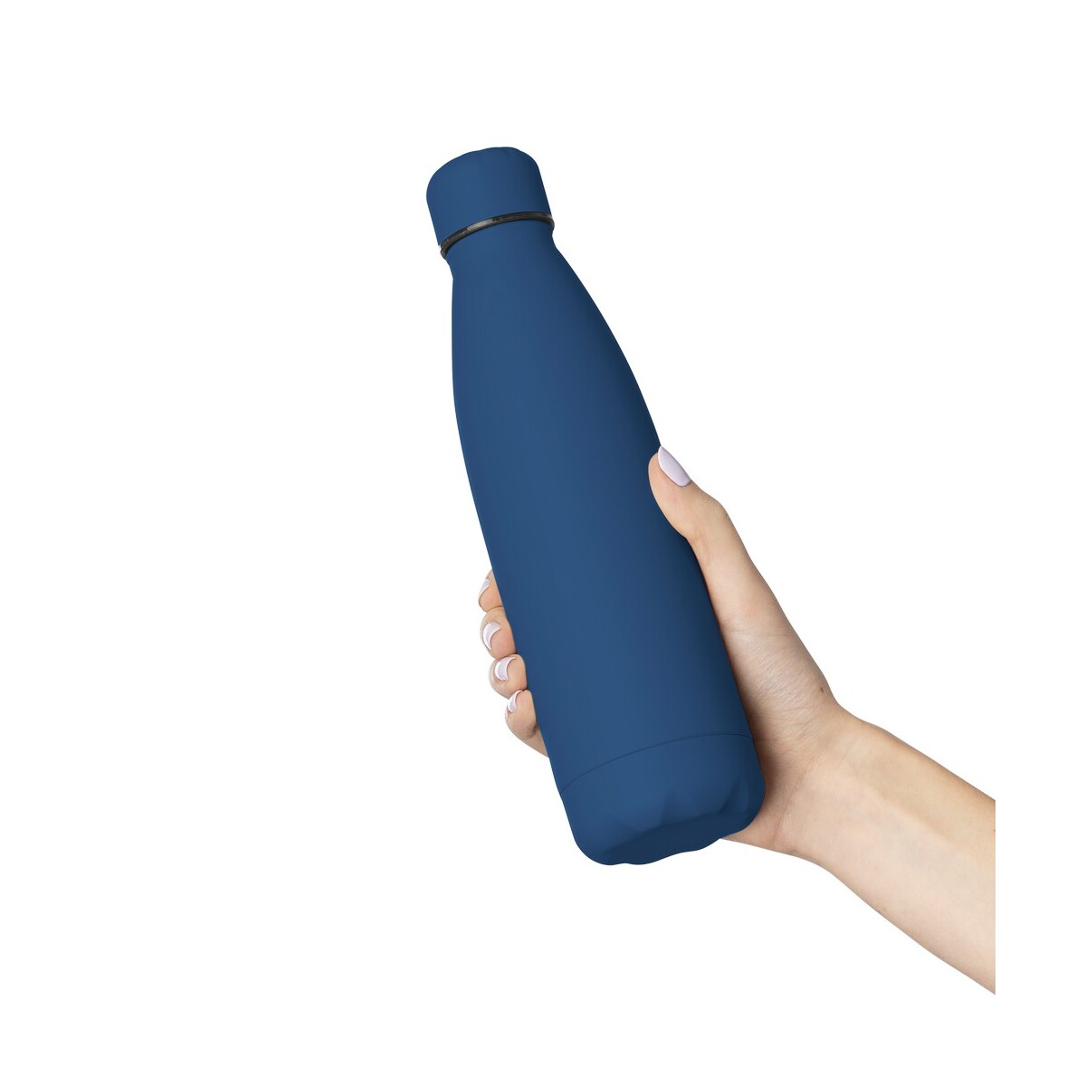 Butelki z logo – butelka termiczna 500 ml – granatowa VB278-04_AAA05 Butelka termiczna 500 ml - granatowa VB278-04_AAA05