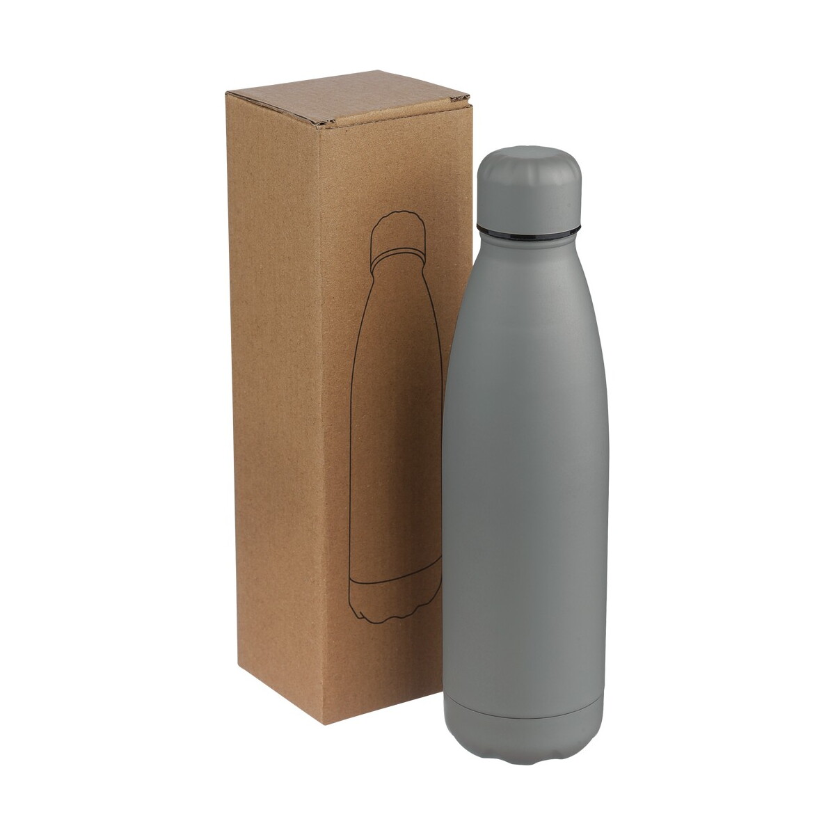 Butelki z logo – butelka termiczna 500 ml – szara VB278-19_AAA02 Butelka termiczna 500 ml - szara VB278-19_AAA02