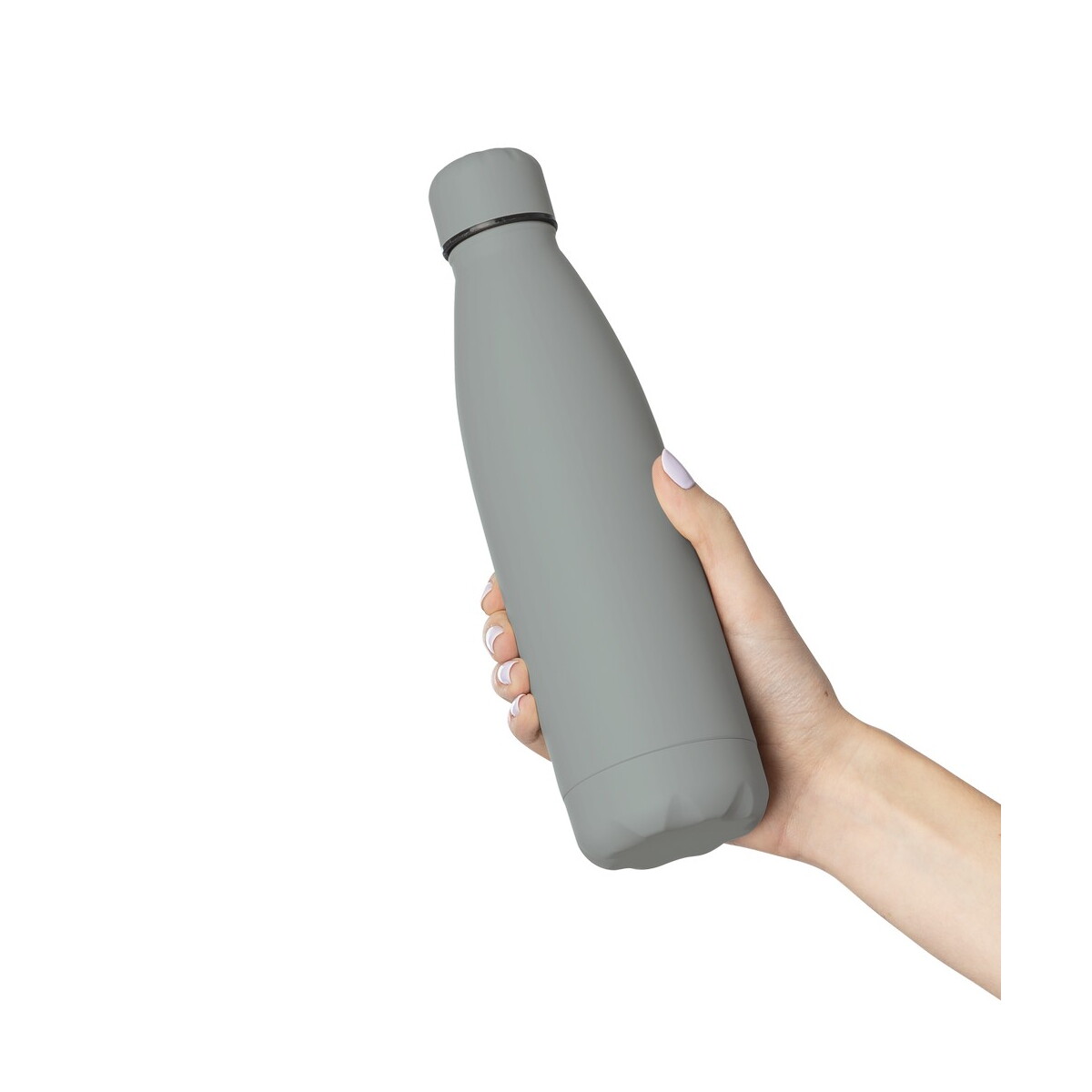 Butelki z logo – butelka termiczna 500 ml – szara VB278-19_AAA05 Butelka termiczna 500 ml - szara VB278-19_AAA05