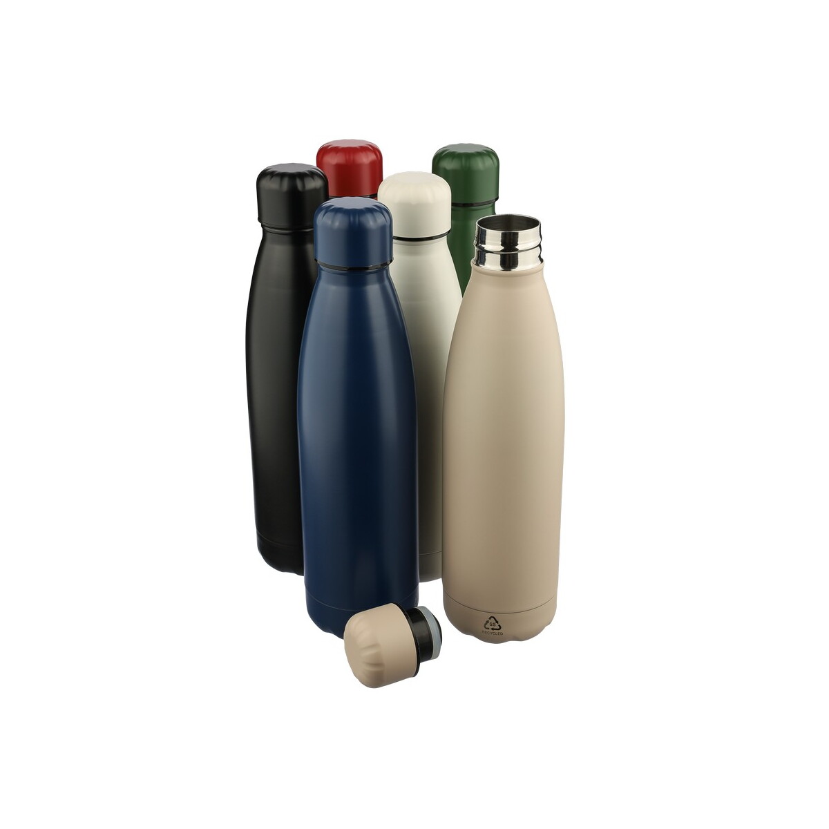 Butelki z logo – butelka termiczna 500 ml – szara VB278_1 Butelka termiczna 500 ml - szara VB278_1