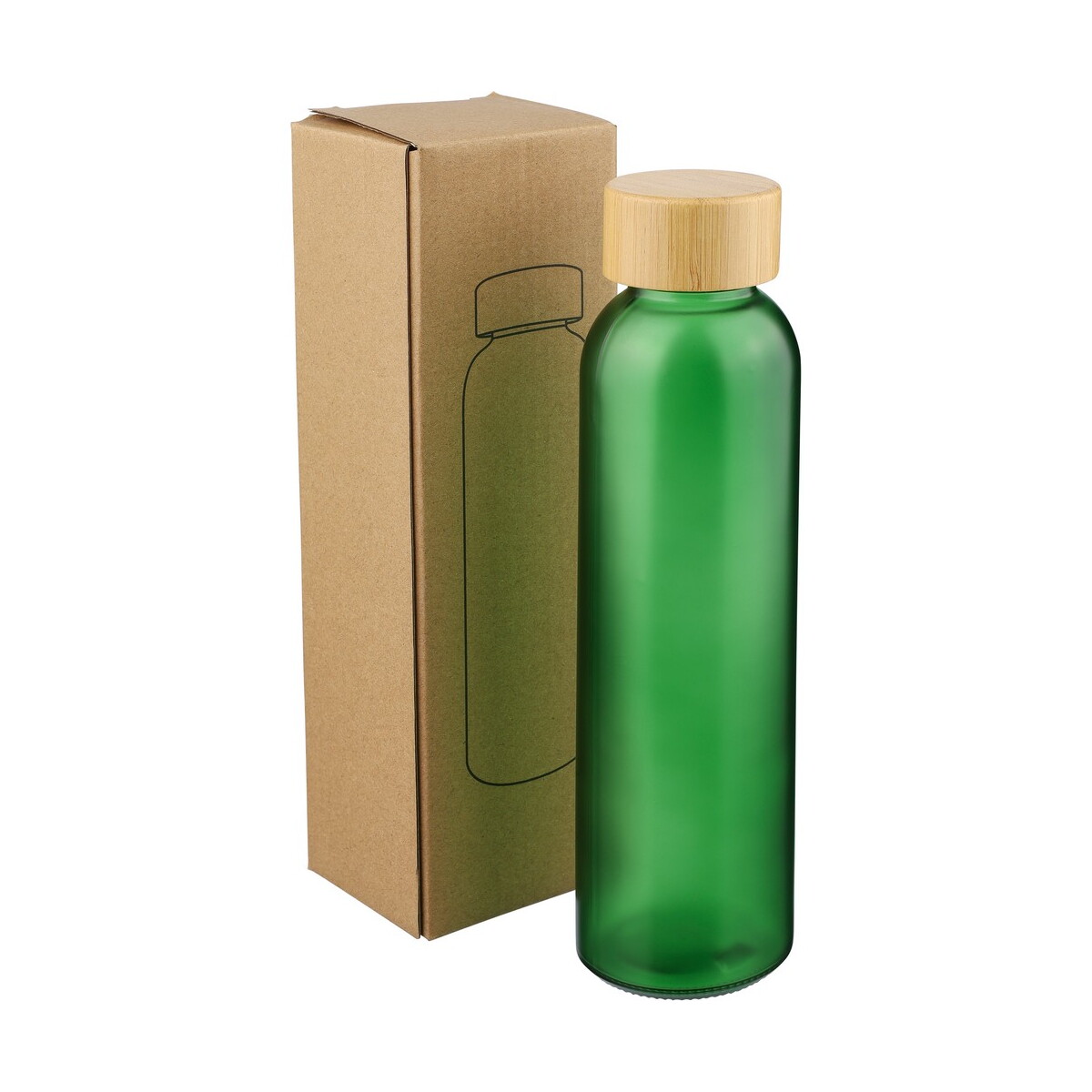Butelki z logo – szklana butelka 500 ml – zielona VB111-06_AAA02 Szklana butelka 500 ml - zielona VB111-06_AAA02