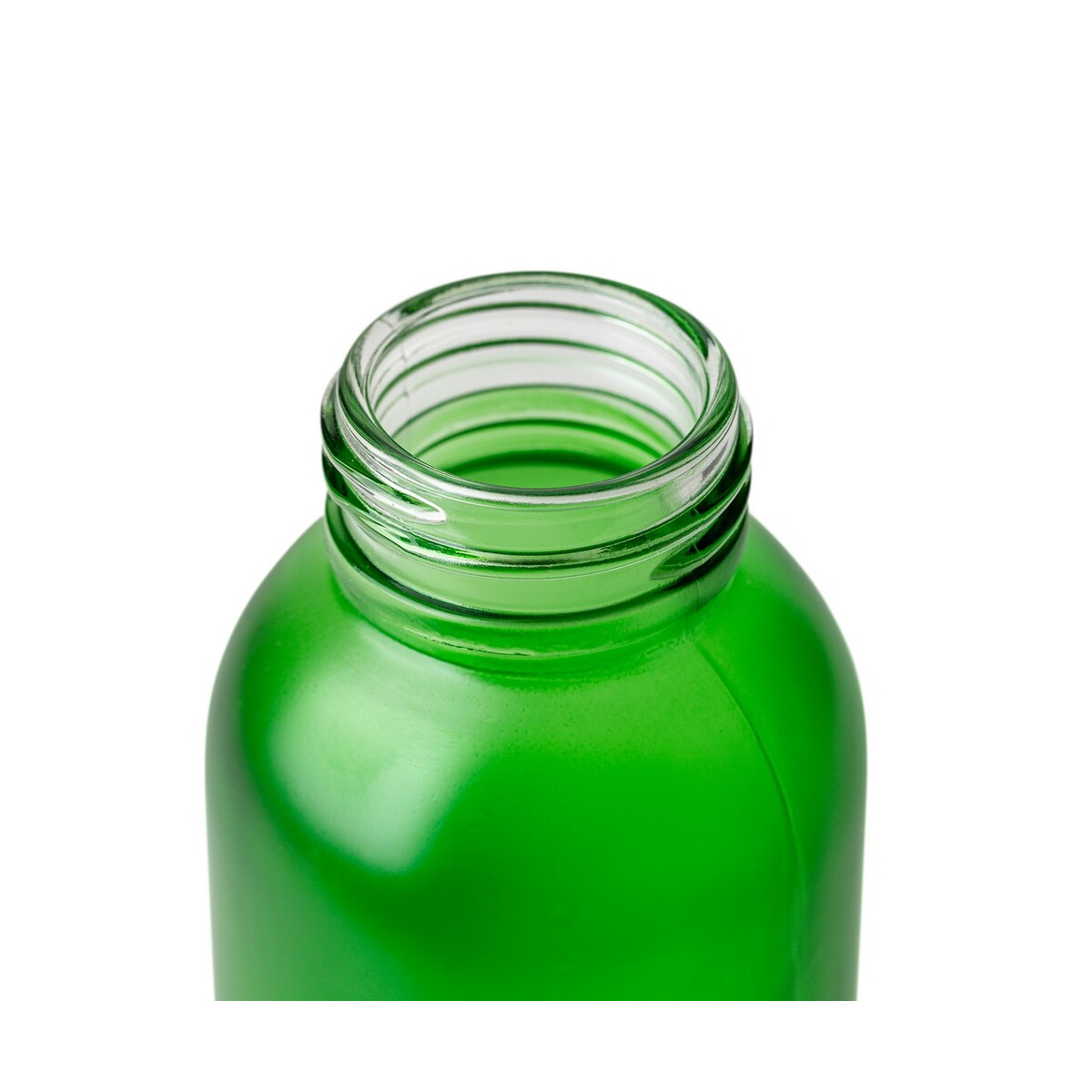 Butelki z logo – szklana butelka 500 ml – zielona VB111-06_INS01 Szklana butelka 500 ml - zielona VB111-06_INS01