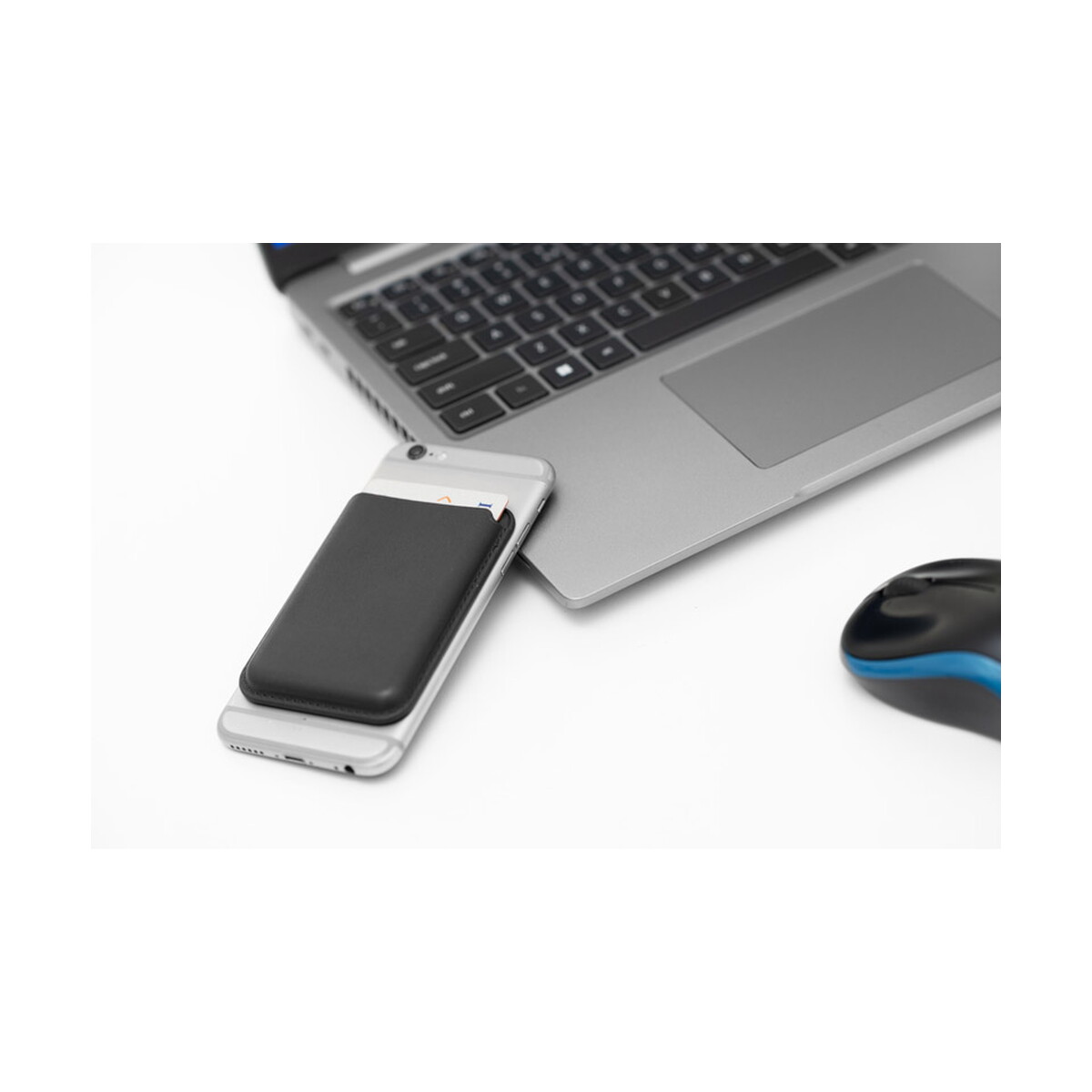 Etui na telefon z logo – magnetyczny portfel na telefon magilo – czarny 07039-02_m Magnetyczny portfel na telefon MAGILO - czarny 07039-02_m