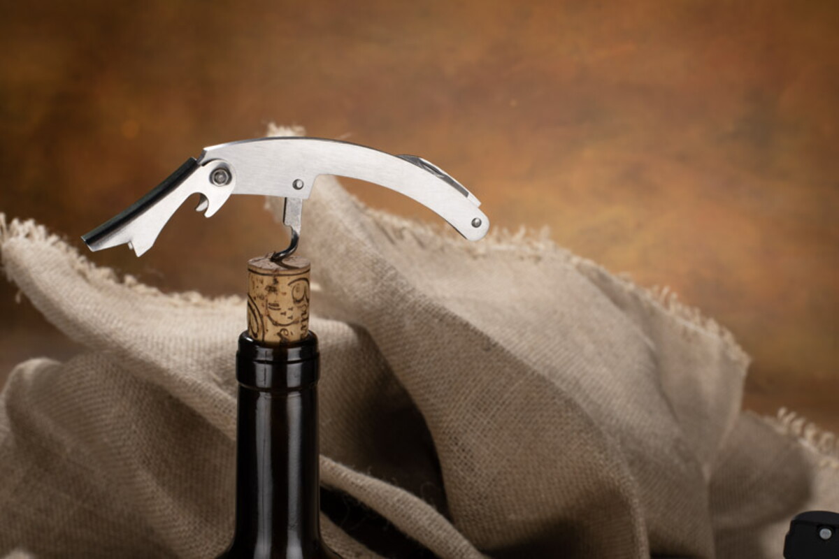 Gadżety do wina z logo – zestaw do wina sommelier – czarny 16303-02_n Zestaw do wina SOMMELIER - czarny 16303-02_n