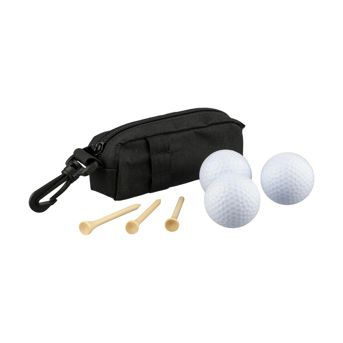 Gadżety golfowe z logo – zestaw piłeczek do golfa – czarne VB118-03_AAA01 Zestaw piłeczek do golfa - czarne VB118-03_AAA01