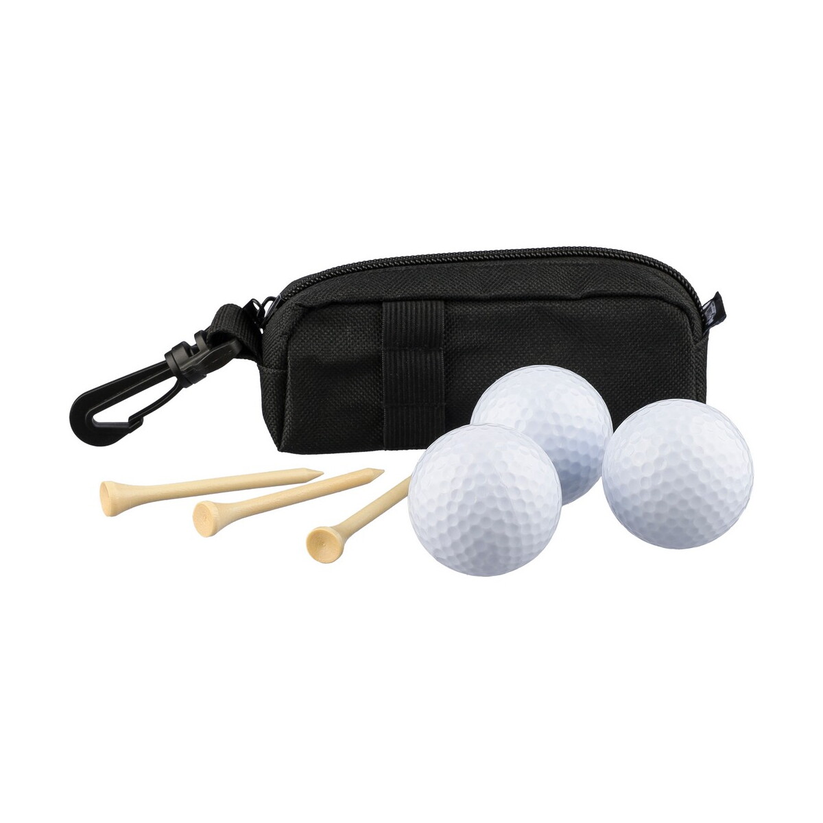 Gadżety golfowe z logo – zestaw piłeczek do golfa – czarne VB118-03_AAA04 Zestaw piłeczek do golfa - czarne VB118-03_AAA04