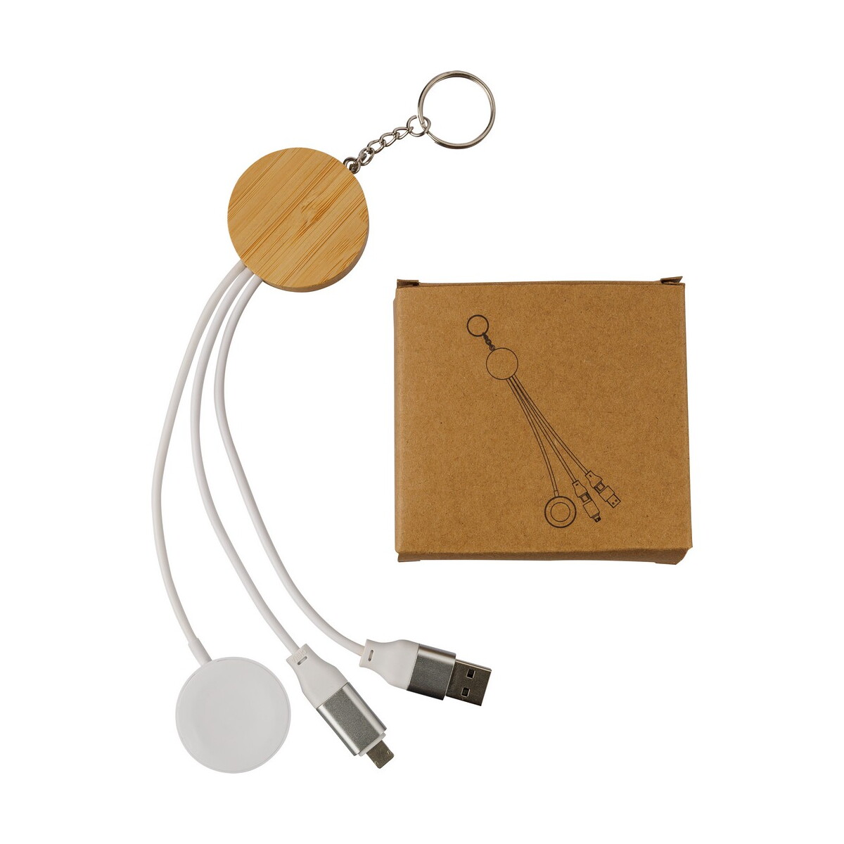 Kable USB z logo – kabel do ładowania 65w – brązowy VB123-16_AAA05 Kabel do ładowania 65W - brązowy VB123-16_AAA05