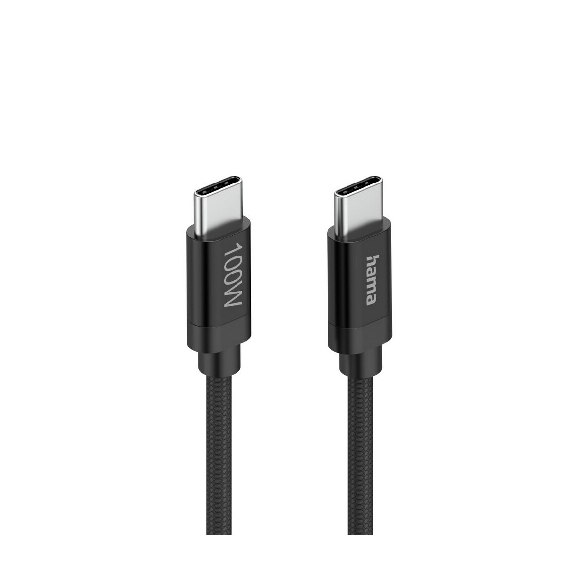 Kable USB z logo – kabel do ładowania hama 100w – czarny VH018-03_IDE02 Kabel do ładowania Hama 100W - czarny VH018-03_IDE02