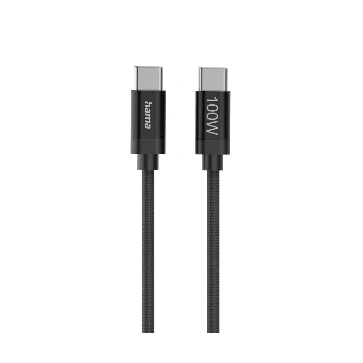 Kable USB z logo – kabel do ładowania hama 100w – czarny VH018-03_IDE03 Kabel do ładowania Hama 100W - czarny VH018-03_IDE03