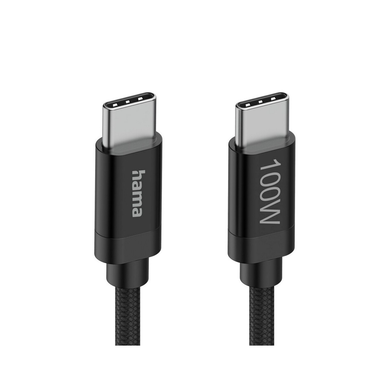 Kable USB z logo – kabel do ładowania hama 100w – czarny VH018-03_IDE05 Kabel do ładowania Hama 100W - czarny VH018-03_IDE05
