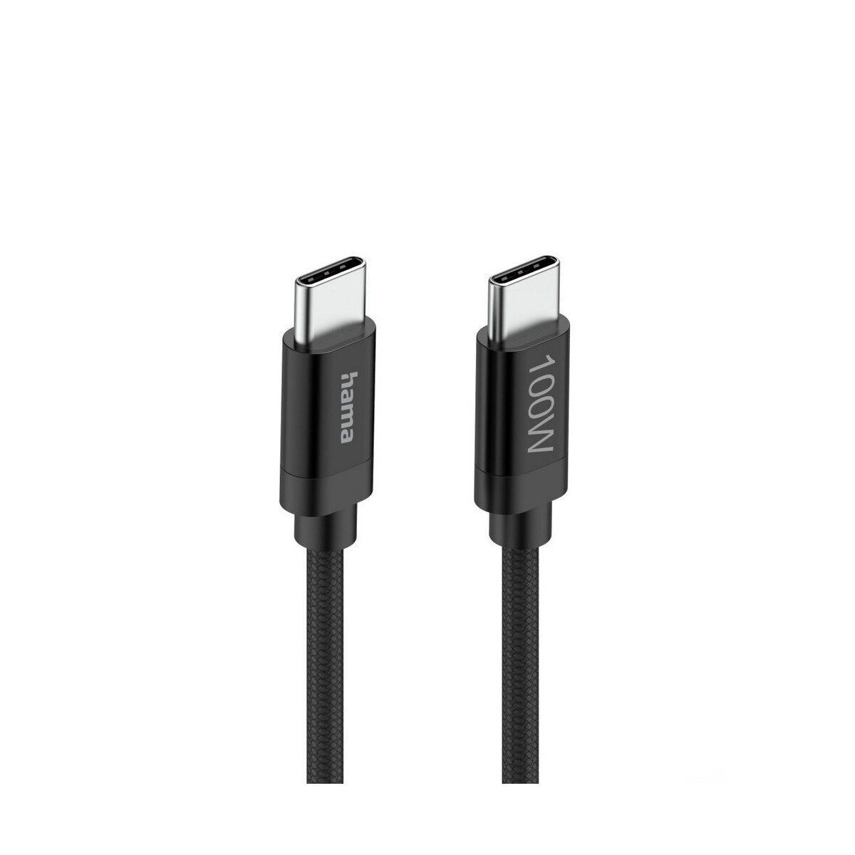 Kable USB z logo – kabel do ładowania hama 100w – czarny VH018-03_IDE06 Kabel do ładowania Hama 100W - czarny VH018-03_IDE06