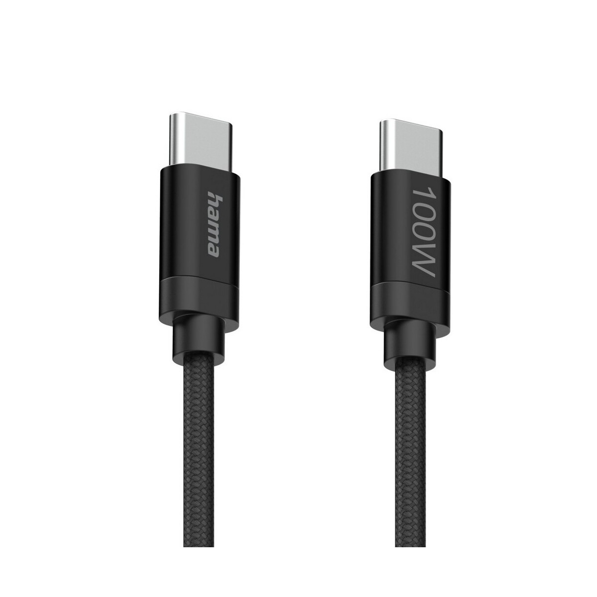 Kable USB z logo – kabel do ładowania hama 100w – czarny VH018-03_IDE08 Kabel do ładowania Hama 100W - czarny VH018-03_IDE08