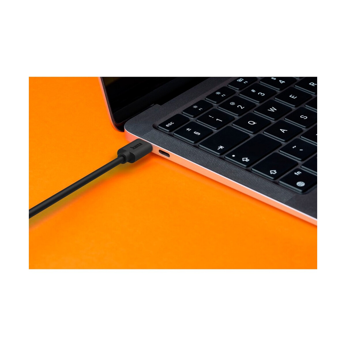 Kable USB z logo – kabel do ładowania hama 60w – czarny VH017-03_ATM01 Kabel do ładowania Hama 60W - czarny VH017-03_ATM01