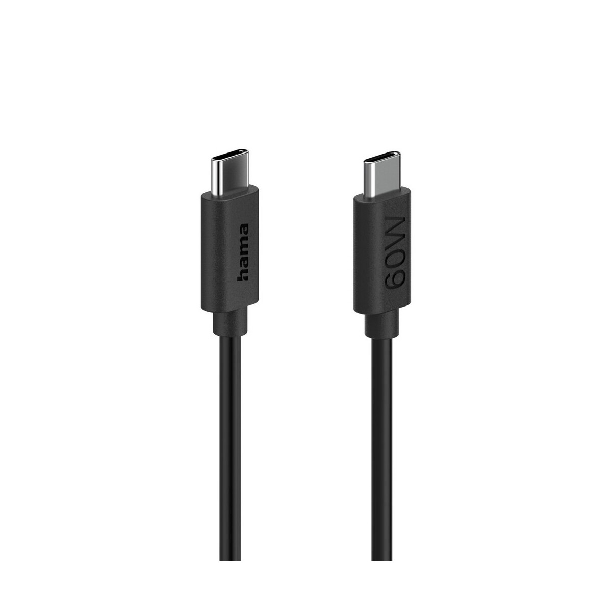 Kable USB z logo – kabel do ładowania hama 60w – czarny VH017-03_IDE04 Kabel do ładowania Hama 60W - czarny VH017-03_IDE04