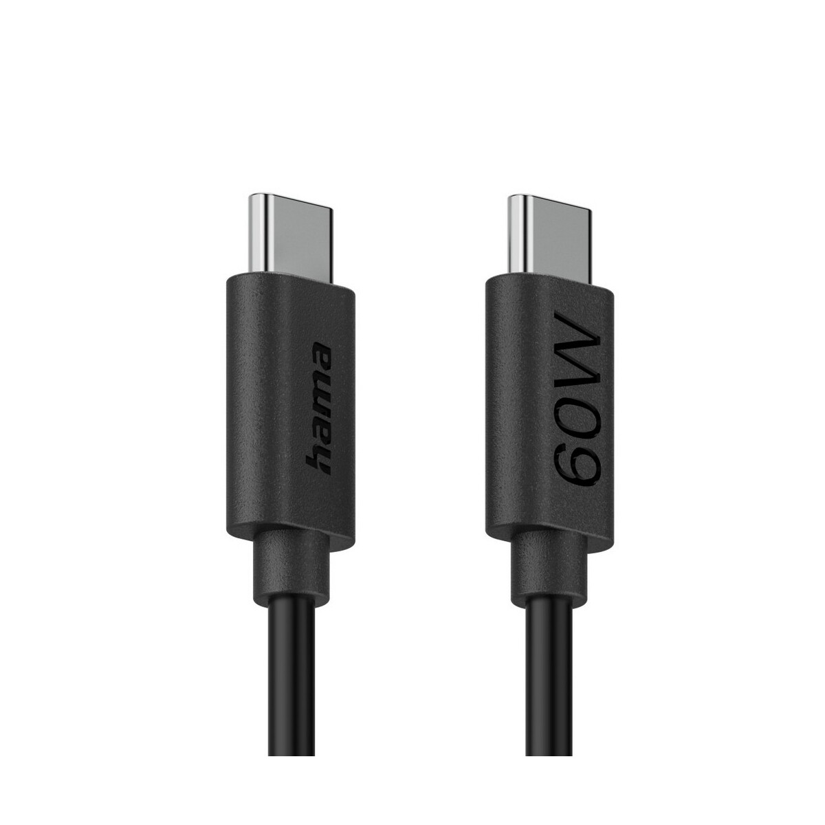 Kable USB z logo – kabel do ładowania hama 60w – czarny VH017-03_IDE05 Kabel do ładowania Hama 60W - czarny VH017-03_IDE05