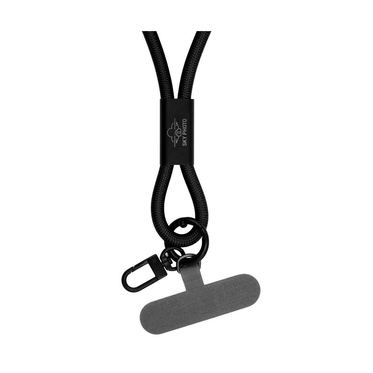 Kable USB z logo – smycz do telefonu z kablem do transmisji danych i ładowania | bassam – czarna VA059-03_IGL01 Smycz do telefonu z kablem do transmisji danych i ładowania | Bassam - czarna VA059-03_IGL01