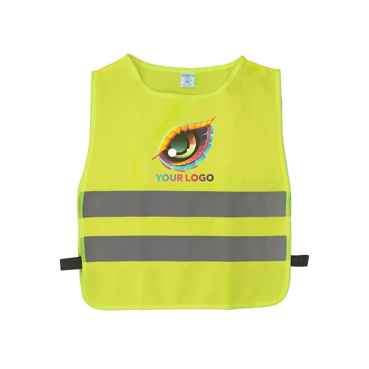 Kamizelki z logo – kamizelka dziecięca odblaskowa | nestana – żółta VA074-08_ILG01 Kamizelka dziecięca odblaskowa | Nestana - żółta VA074-08_ILG01