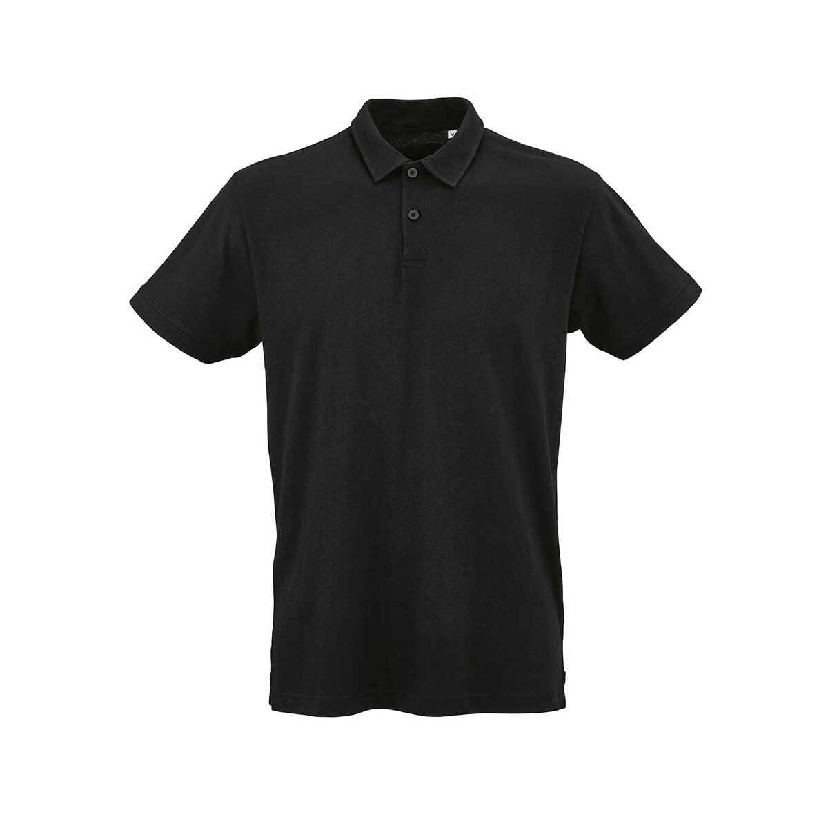 Ipanema short sleeve jersey polo shirt. 100% org. cotton. 160gsm - Black ATS005_103-front