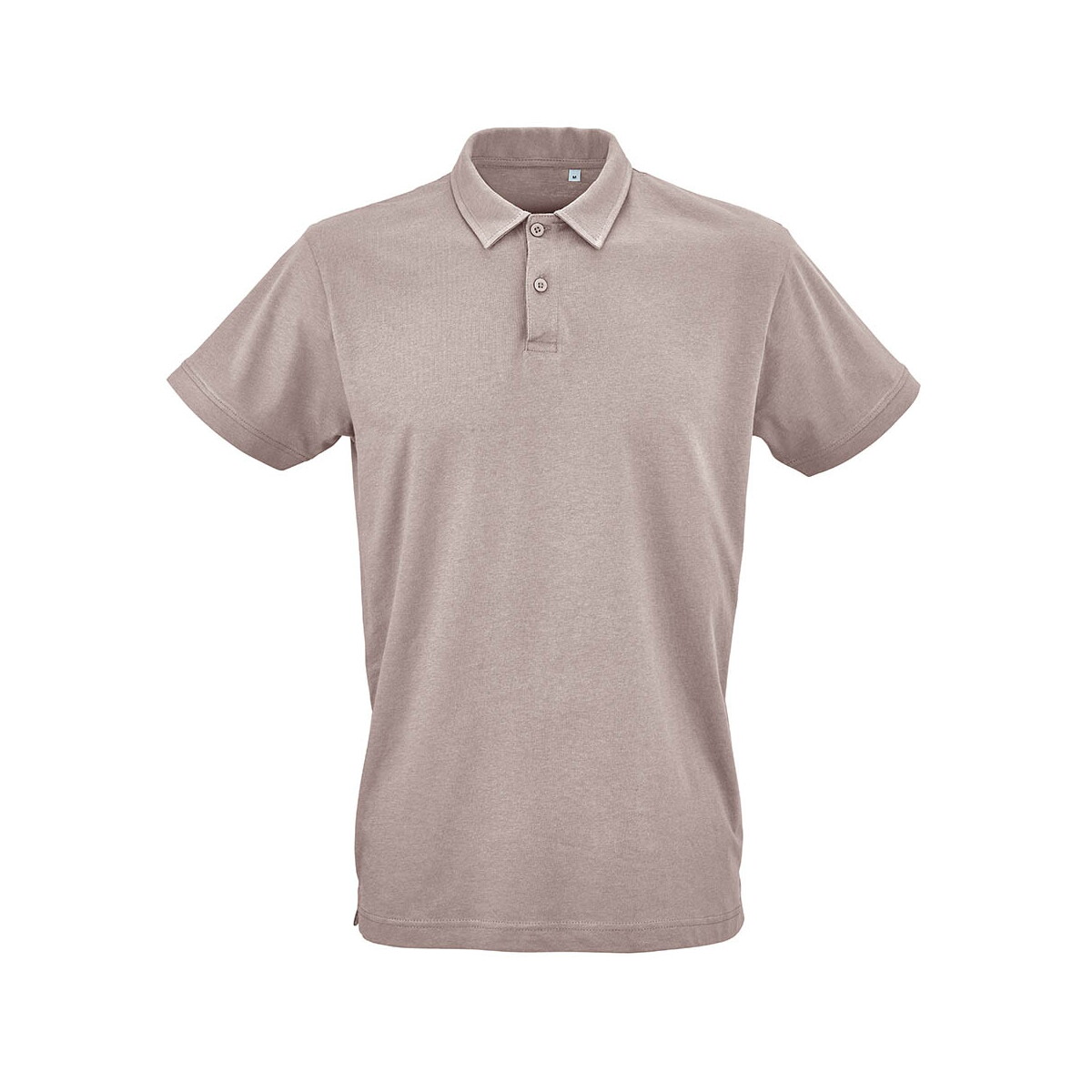 Ipanema short sleeve jersey polo shirt. 100% org. cotton. 160gsm - Taupe ATS005_141-front