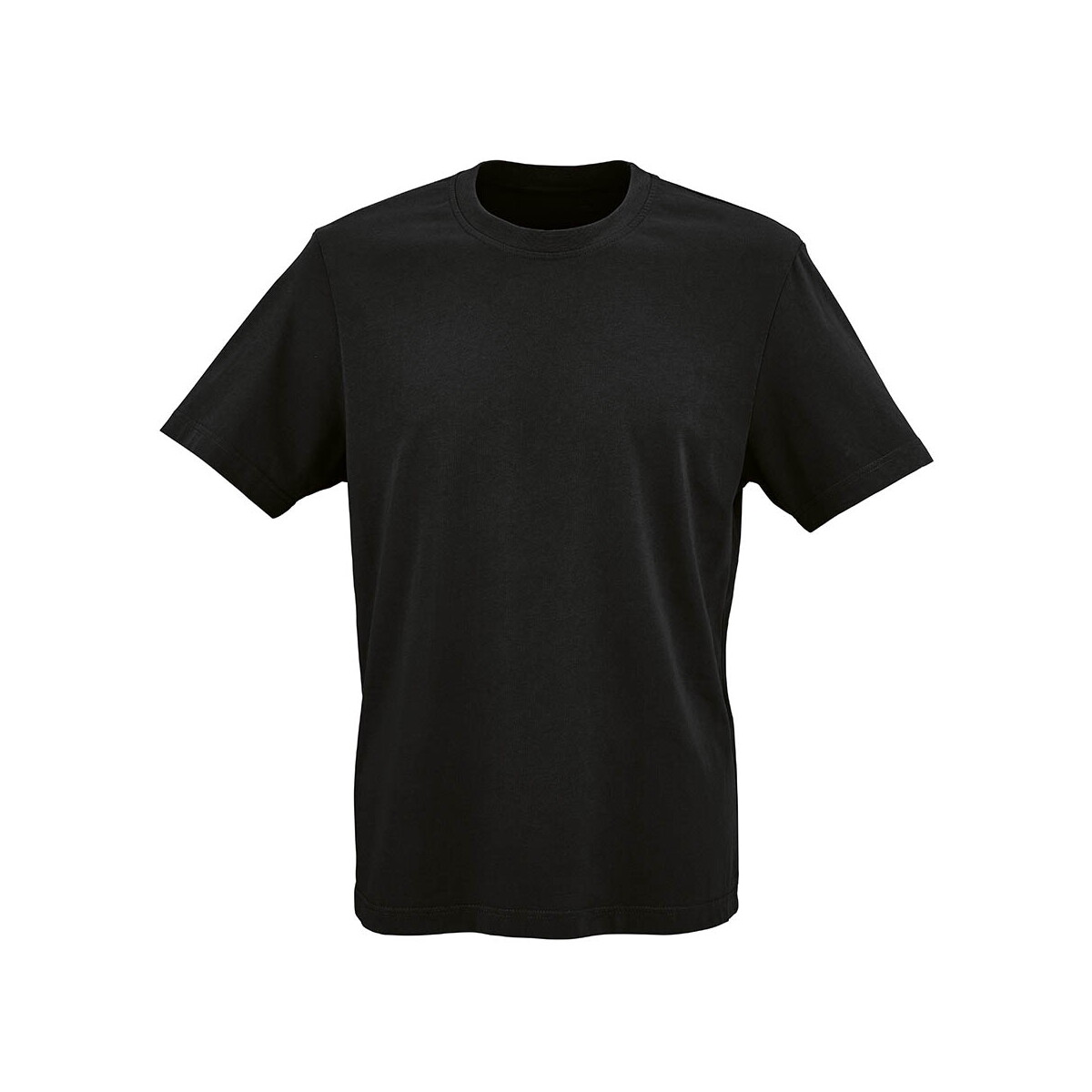 Maya jersey t-shirt. 100% organic cotton. 180gsm. Made in PT - Black ATS003_103-front