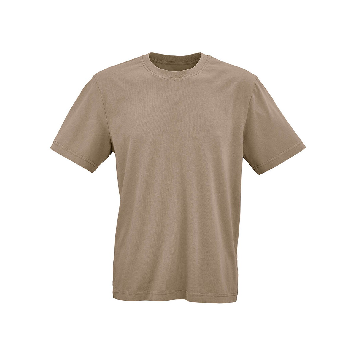Koszulki z logo – maya jersey t-shirt. 100% organic cotton. 180gsm. made in pt – light brown ATS003_111-front Maya jersey t-shirt. 100% organic cotton. 180gsm. Made in PT - Light brown ATS003_111-front