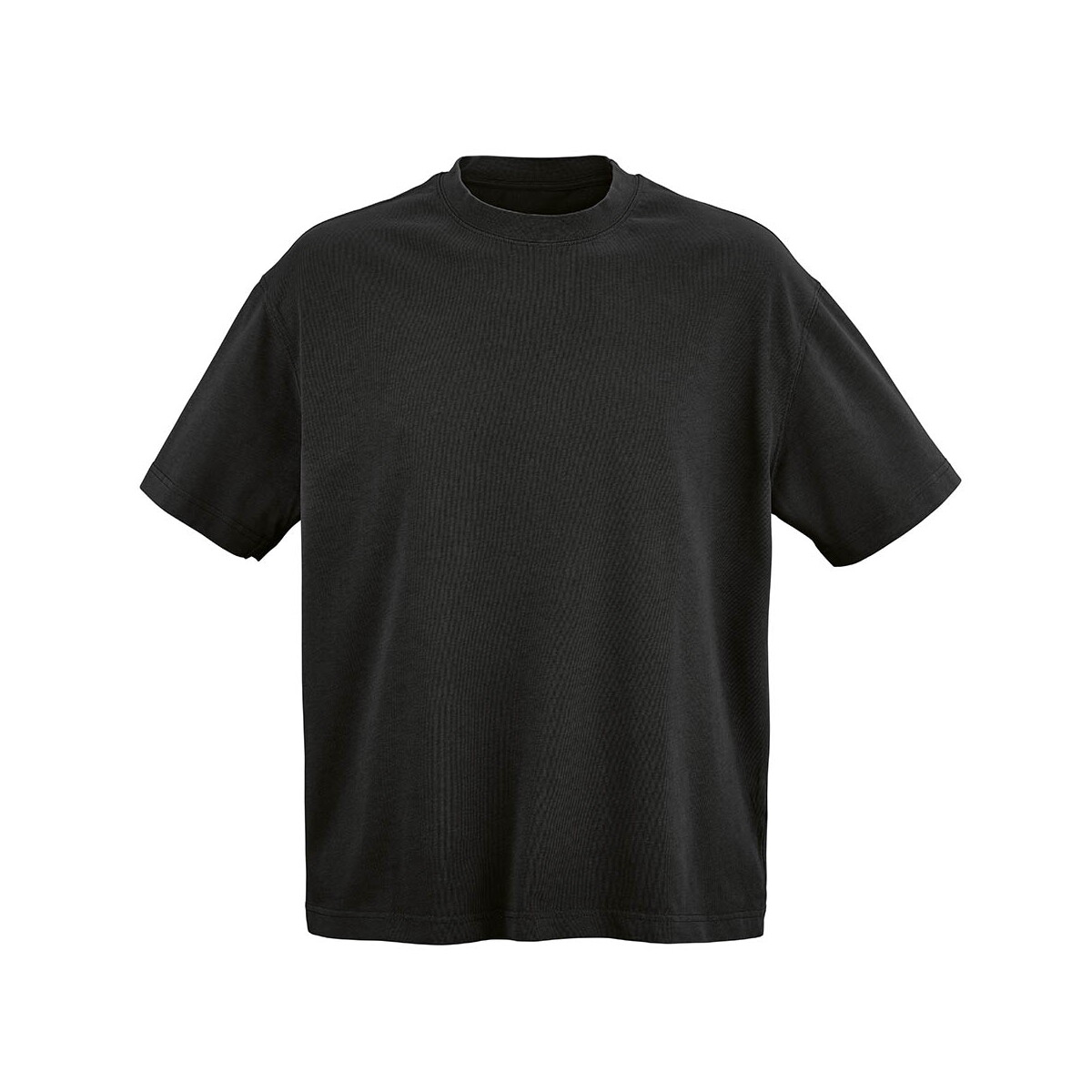 Paloma oversized t-shirt. 100% organic cotton. 240gsm. Made in PT - Czarny ATS004_103-front
