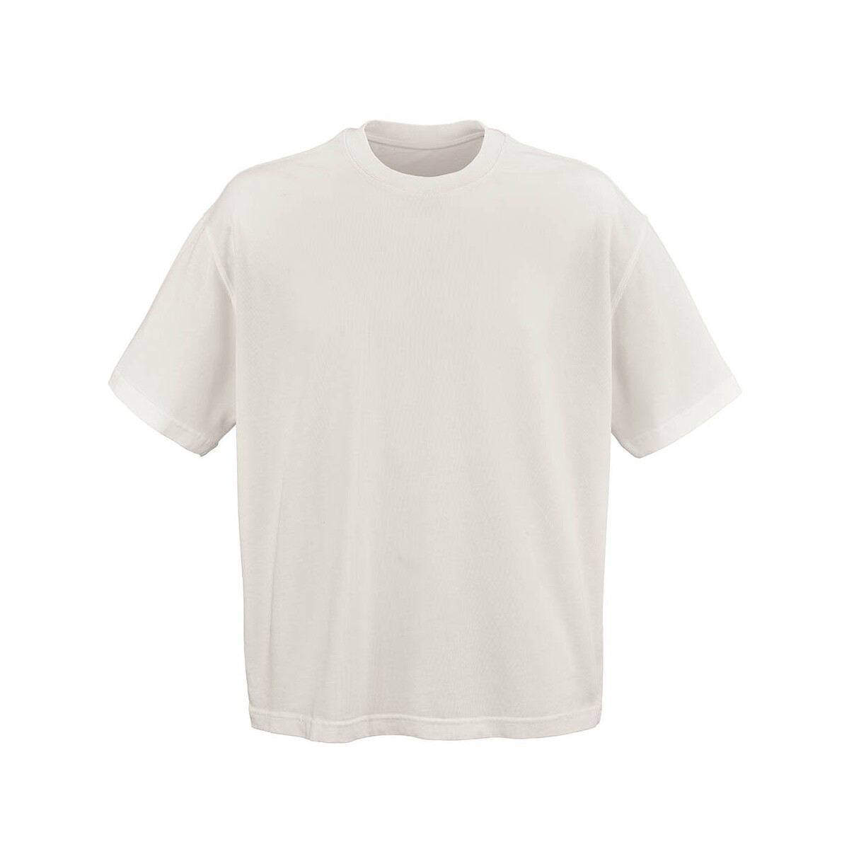 Paloma oversized t-shirt. 100% organic cotton. 240gsm. Made in PT - Pastel white ATS004_116-front
