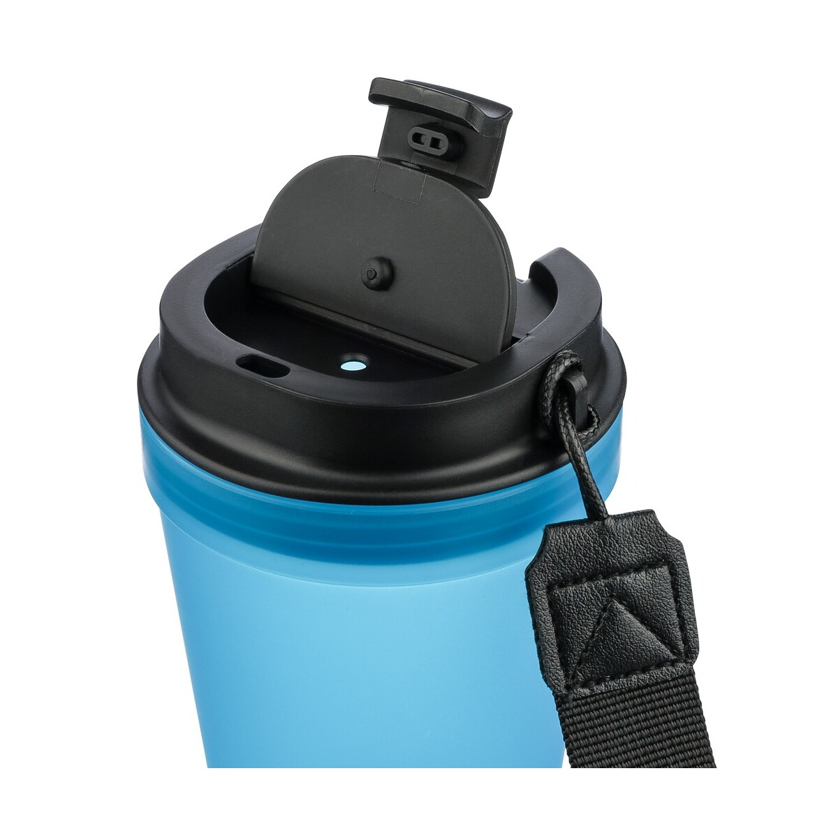 Kubki termiczne z logo – kubek podróżny 350 ml – błękitny VB287-23_AAA06 Kubek podróżny 350 ml - błękitny VB287-23_AAA06