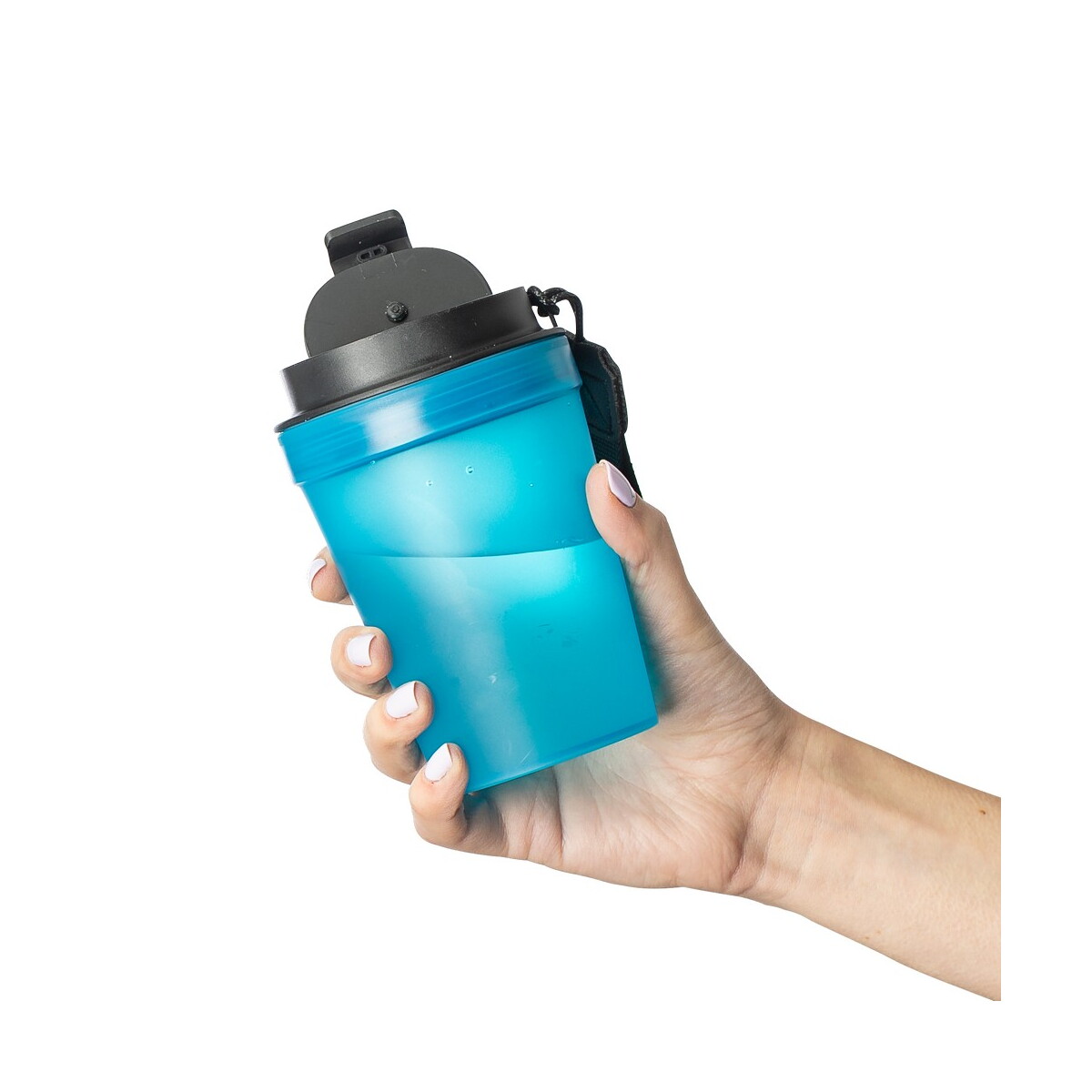 Kubki termiczne z logo – kubek podróżny 350 ml – błękitny VB287-23_AAA09 Kubek podróżny 350 ml - błękitny VB287-23_AAA09