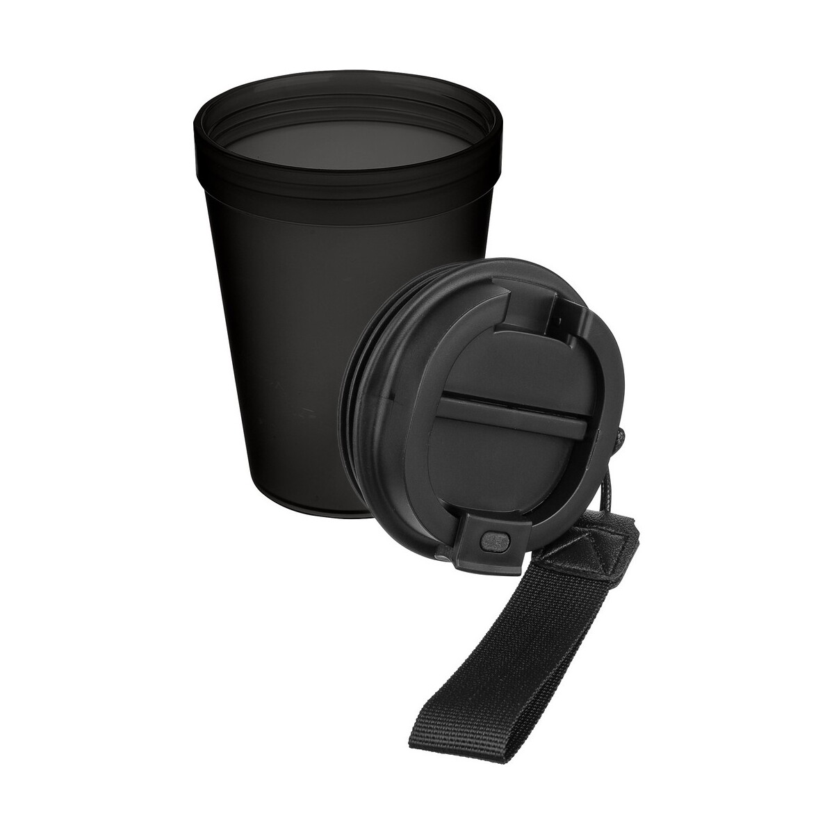 Kubki termiczne z logo – kubek podróżny 350 ml – czarny VB287-03_AAA02 Kubek podróżny 350 ml - czarny VB287-03_AAA02