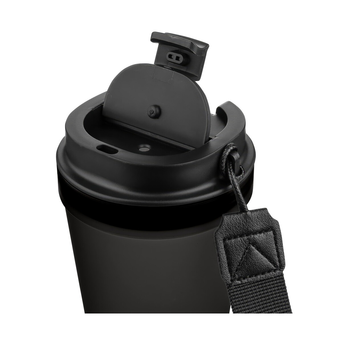 Kubki termiczne z logo – kubek podróżny 350 ml – czarny VB287-03_AAA04 Kubek podróżny 350 ml - czarny VB287-03_AAA04